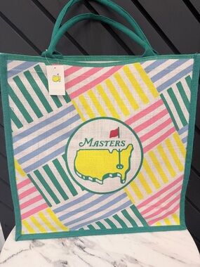 2026 Masters Tournament Large Basketweave Tote Bag